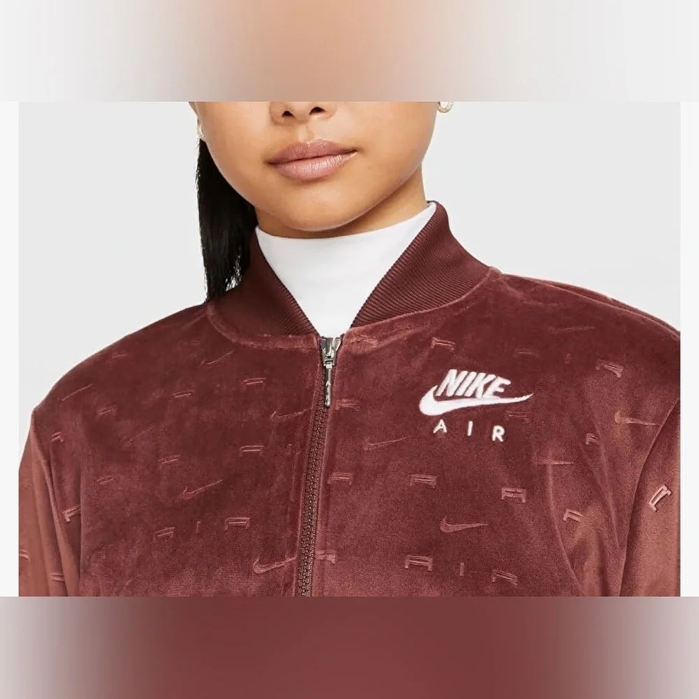 Nike Air Velour Bronze White Eclipse Full Zip Jacket - Picture 4 of 12